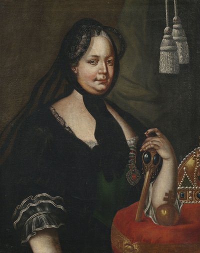 Kaiserin Maria Theresia in Witwentracht von Follower of Joseph Ducreux